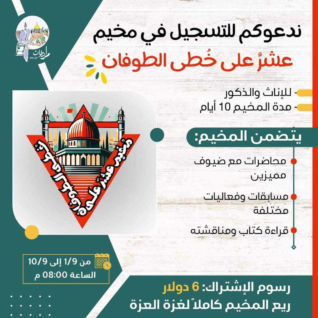 المخيم المقدسي:”عشر على خطى الطوفان”