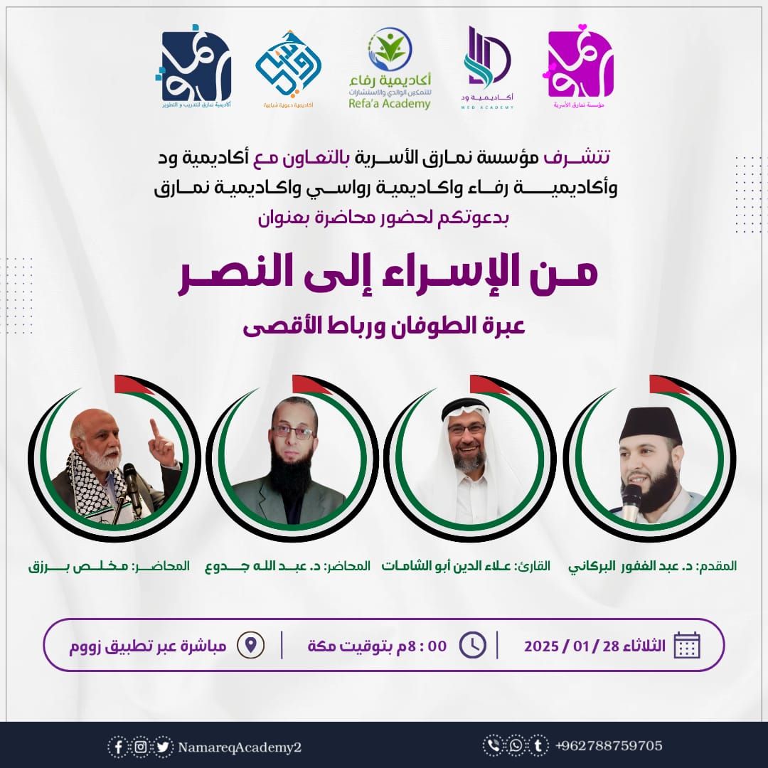 من الإسراء إلى النصر عبرة الطوفان ورباط الأقصى